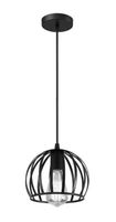 Lampa sufitowa metalowa loft klosz wisząca AT4-1SZ-Black