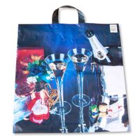 reklamówka z uchem 44x47cm ld 50szt szampan