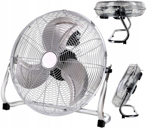 WENTYLATOR STOJĄCY WIATRAK PODŁOGOWY PRZEMYSŁOWY CYRKULATOR POWIETRZA 50W na Arena.pl