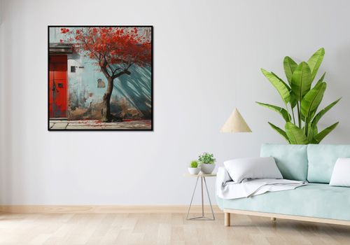 Plakat 100x100cm Widok Na Dawne na Arena.pl