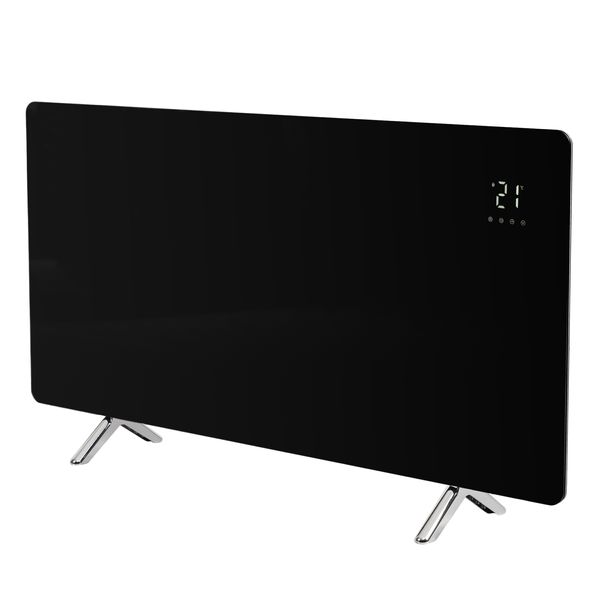 Grzejnik na podczerwień 720 W Promiennik Czarny SZKŁO WiFI Pilot Panel. zdjęcie 2