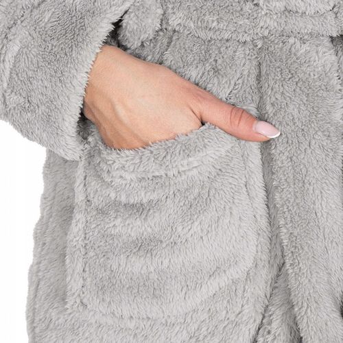 SZLAFROK DAMSKI CIEPŁY Z KAPTUREM R.S/M WIĄZANY W TALII GRUBY DŁUGI MIĘKKI na Arena.pl