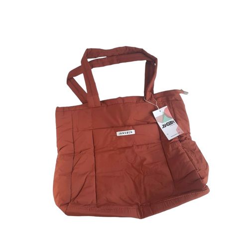 Torba na zakupy zamkek błyskawiczny shopper brąz na Arena.pl