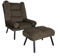 FOTEL TOKIO ROZKŁADANY Z PODNÓŻKIEM N. CZARNA MG05