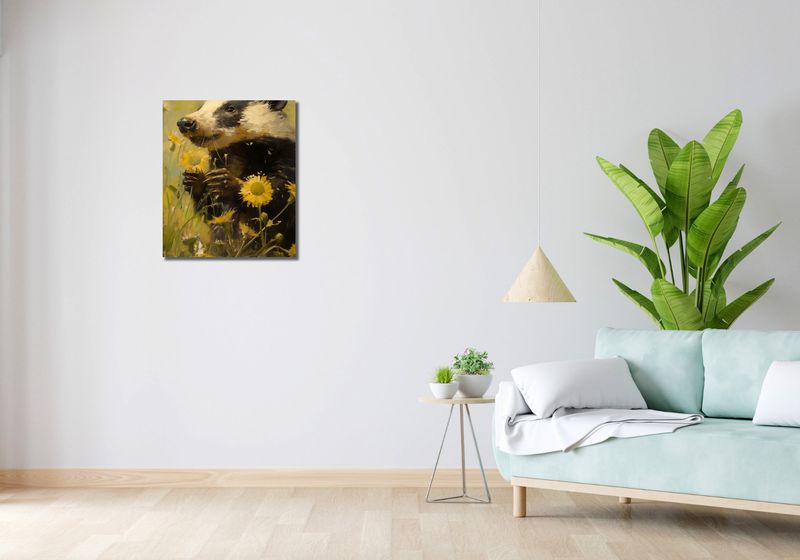 Obraz 50x60cm Łąka w Oczach Borsuka zdjęcie 2