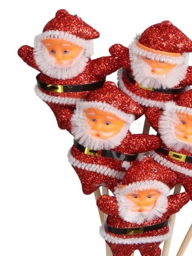 GWIAZDOR MIKOŁAJ NA PIKU 6SZT OZDOBA STROIK na Arena.pl