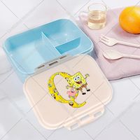 Uroczy kreskówkowy pojemnik na lunch dla dzieci SpongeBob, litera A-Z – HMBB1136