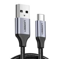 Kabel UGREEN USB DO USB-C 0.5m QC3.0 Aluminiowa Wtyczka Czarny