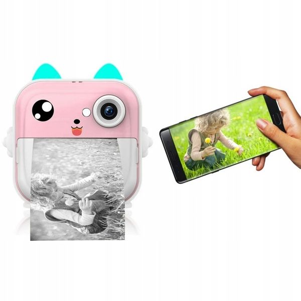 DRUKUŚ PRO MINI DRUKARKA TERMICZNA APARAT NATYCHMIASTOWY + 10 ROLEK GRATIS zdjęcie 2