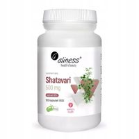 Suplement diety Aliness Shatavari ekstrakt 30% 500mg 100 kapsułek