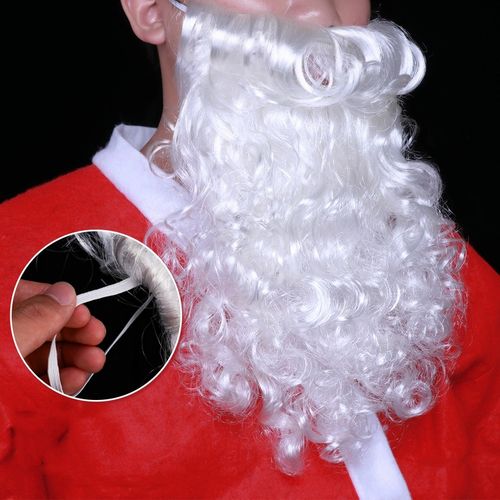 PERUKA I BRODA ZESTAWU ŚWIĘTEGO MIKOŁAJA STRÓJ ŚWIĘTY MIKOŁAJ BOŻ na Arena.pl