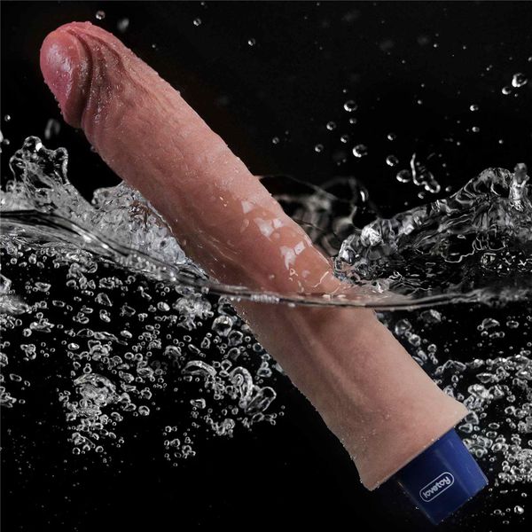 9.5" Real Softee Rechargeable Silicone Vibrating Dildo zdjęcie 12