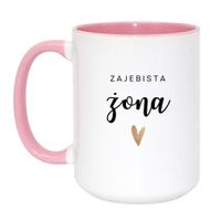 Duży Biało-Różowy 450 ml