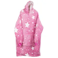 Ciepła bluza xxl 2w1 koc oversize gruby futrzak świecąca w ciemności