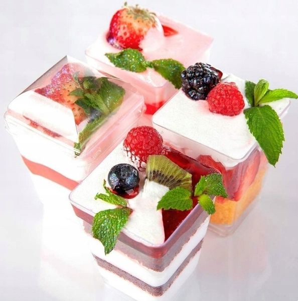 POJEMNIKI PUCHARKI DO DESERÓW PRZEKĄSEK 200ML zdjęcie 2