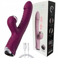 Wibrator Damski Posuwisty Masażer Punktu G Funkcja Ssania Podgrzewania