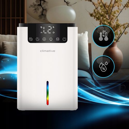 Cichy Pochłaniacz Wilgoci XXL Osuszacz Powietrza LUXE 2000ML LED+UV do domu na Arena.pl