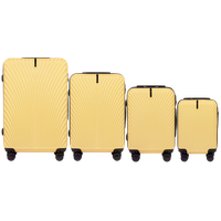 SN120 SWAN, Komplet 4 walizek ABS+ (L,M,S,XS) Wings, ICE CREAM