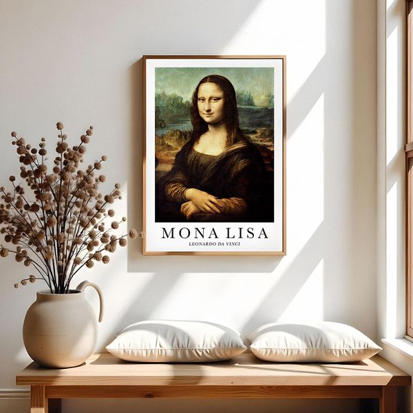 Plakat mona lisa da vinci 50x70 cm zdjęcie 4