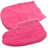 Zestaw Rękawiczka 1szt + Skarpetka 1szt białe różowe