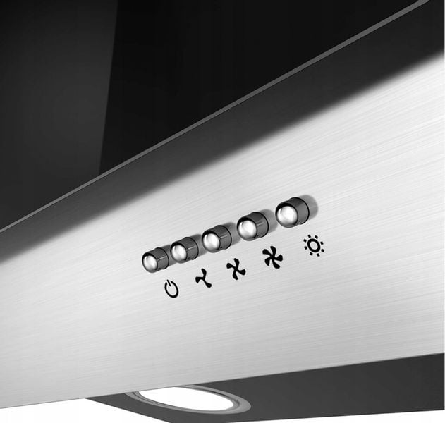 Ciarra CBCB6736C okap naścienny 60 cm, 380 m³/h, oświetlenie LED, 2 filtry zdjęcie 13