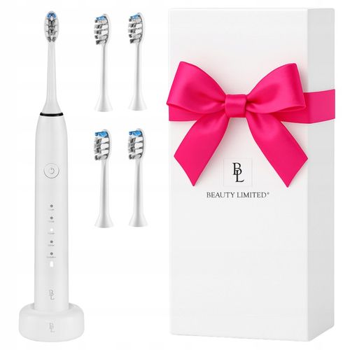 Szczoteczka soniczna do zębów 84tys r/min 5 Tryb 4 Końcówki INDUKCJA BIAŁA na Arena.pl