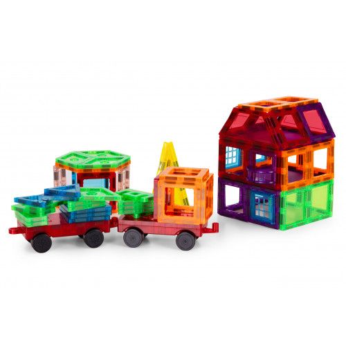 KLOCKI MAGNETYCZNE KONSTRUKCYJNE DLA DZIECI 3+ 106 ELEMENTÓW na Arena.pl