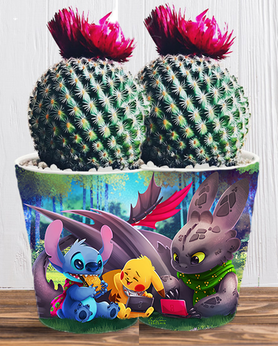 Doniczka do kwiatów/roślin - Lilo i Stich na Arena.pl