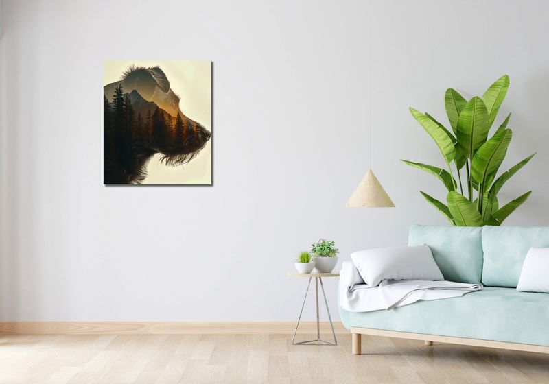 Obraz 60x70cm Psi Duch Lasu zdjęcie 2