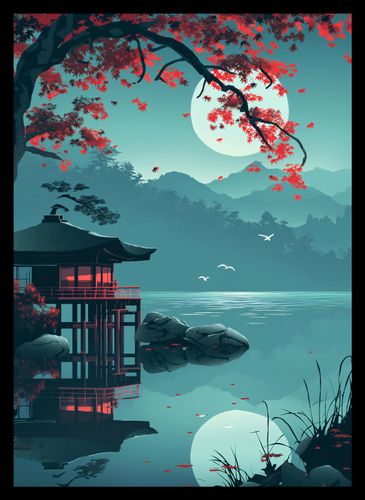 Plakat 25x35cm Japoński Pawilon na Arena.pl