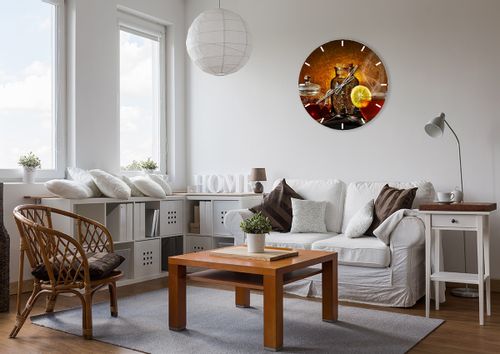 Zegar Ścienny - Herbata Napar  - 60X60 Cm - C3Ar60X60-2434 na Arena.pl