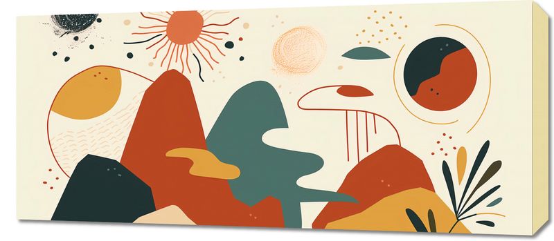 Obraz 90x40cm Kosmos Barw zdjęcie 1