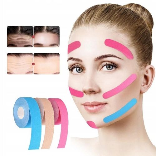 5x TAŚMA DO KINESIOTAPINGU PLASTRY TEJPY DO TAPINGU TWARZY FACE TAPE na Arena.pl