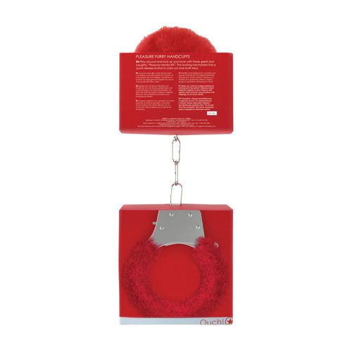 Pleasure Handcuffs Furry Red na Arena.pl