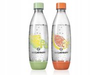 Butelki SodaStrem 2x1L Fuse Crafted (Coral Orange/Forest Green)