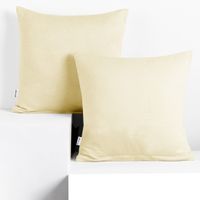 Poszewka dekoracyjna AMBER kremowy 50x50   jersey  x2