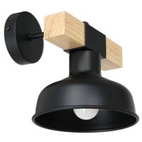 Loftowa lampa ścienna FARO MLP7455 Milagro do sypialni czarna