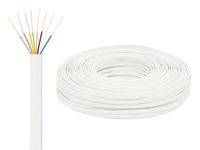 Przewód telefoniczny płaski KP-8/100m BIAŁY
