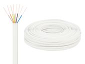 Przewód telefoniczny płaski KP-8/100m BIAŁY