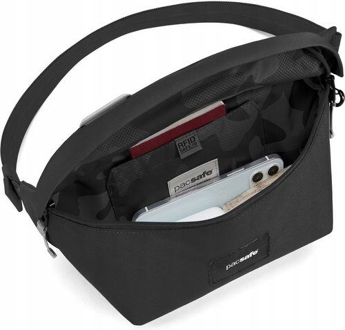 Saszetka damska biodrowa Pacsafe Go Jet Black na Arena.pl