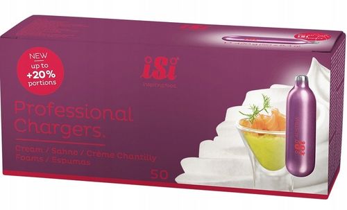 NABOJE DO SYFONU N2O 50 SZT. ISI WYDAJNE na Arena.pl