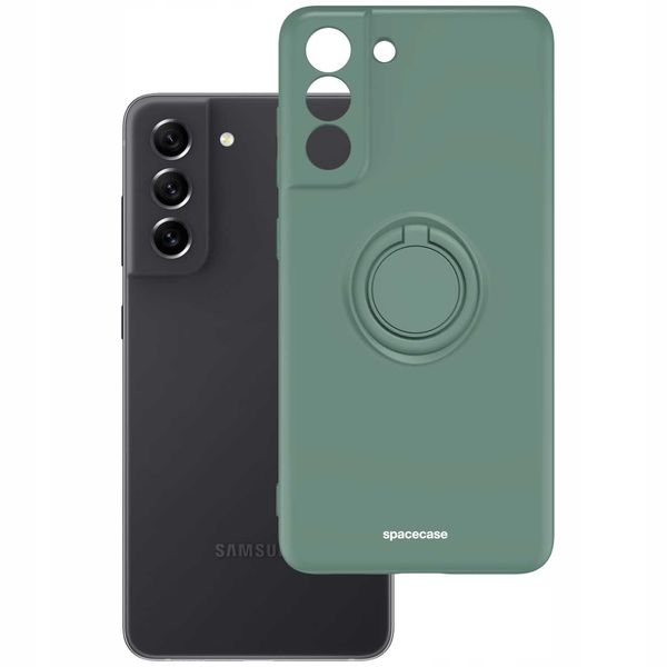 Spacecase Silicone Ring Galaxy S21 Fe Dark Green zdjęcie 2