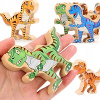 GRA ZRĘCZNOŚCIOWA KLOCKI BALANSUJĄCE DINOZARY TREX