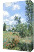 Obraz 30x50cm View of Vétheuil, Montet  Vintage do Salonu