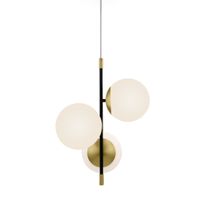 LAMPA wisząca NOSTALGIA MOD048PL-03G Maytoni modernistyczna OPRAWA szklane kule ZWIS balls czarne białe złote