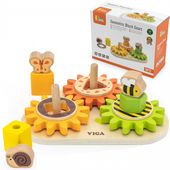 VIGA Drewniany Sorter Koła Kształty i Mechanizmy 18m+