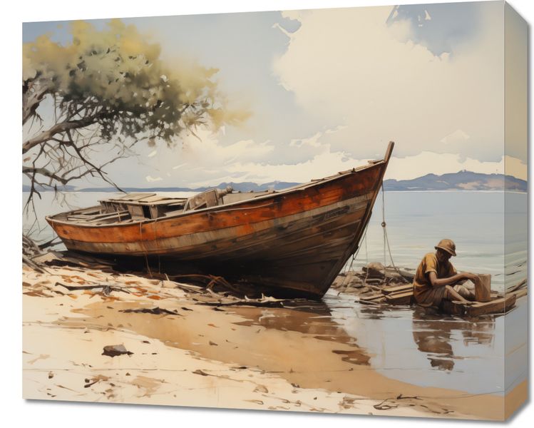 Obraz 60x50cm Spokój Przybrzeża zdjęcie 1