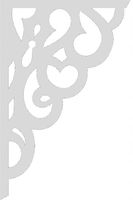 3. AŻUR NAROŻNY nowoczesna ozdoba firan okna DUŻA