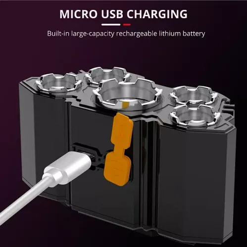 Latarka czołowa L-T21 posiada 4 tryby pracy 5 super jasnych diod LED na Arena.pl