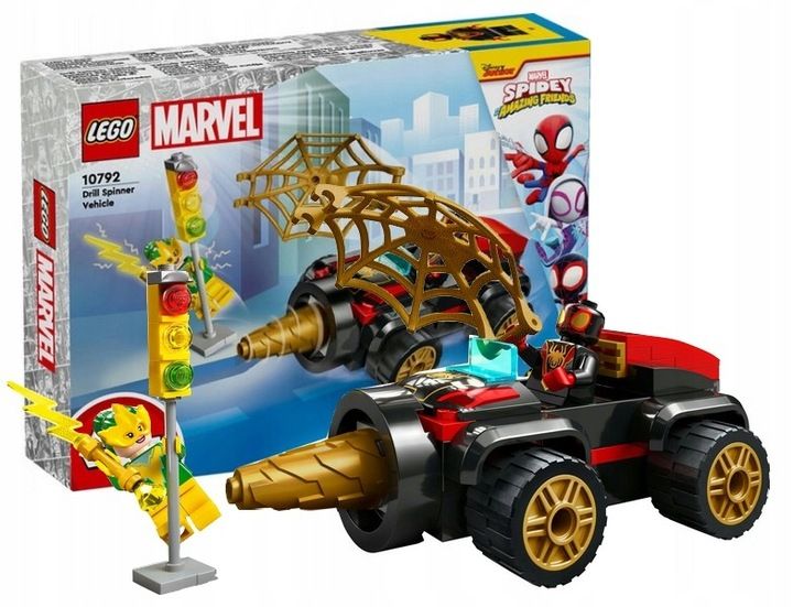 LEGO SPIDEY 10792 SAMOCHÓD SPIDERMANA POJAZD WIERTŁOWY AUTO I ELECTRO 4+ zdjęcie 12